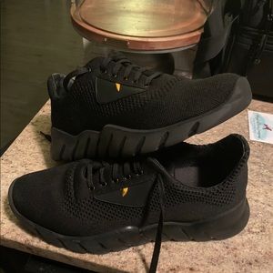 Fendi black fabric runner